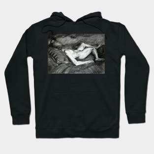 Reclining Female Nude Hoodie